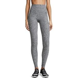 Beyond Yoga Heathered Black Grey Leggings Size Small Butter Soft 7/8 Length